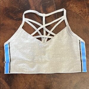 Women’s Victoria’s Secret PINK ultimate unlined gray sports bra size large